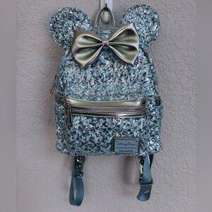 Arendale Blue Sequined Loungefly Backpack